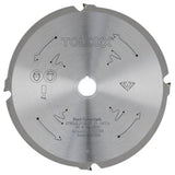 Toloxx cirkelzaagblad 160x20mm DP 4 tanden cementplaat (Geschikt voor Festool)