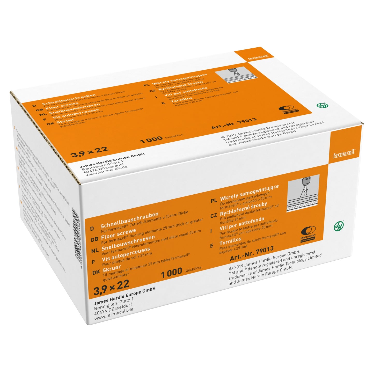 Fermacell Snelbouwschroeven - 3,9 x 22 mm - 1000 Stuks