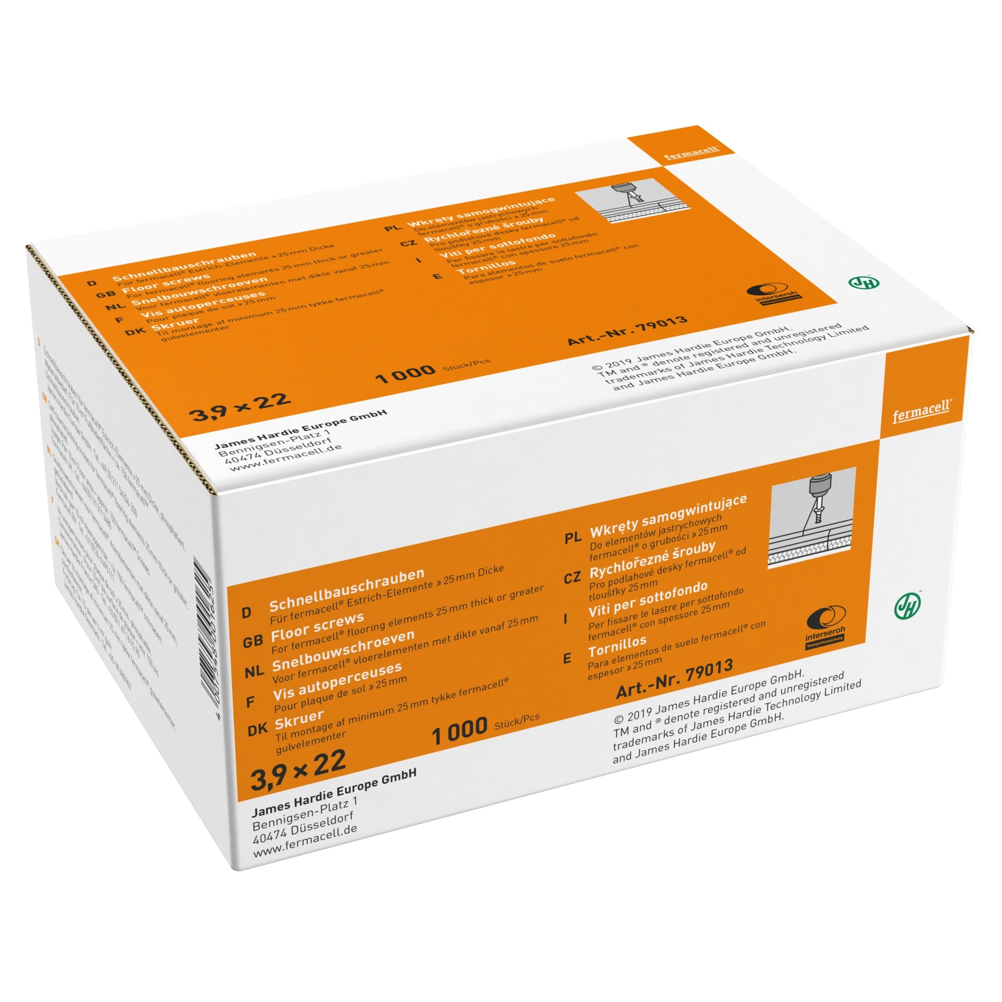 Fermacell Snelbouwschroeven - 3,9 x 22 mm - 1000 Stuks